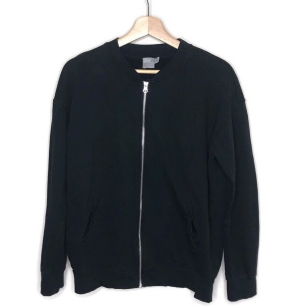 Asos • Women’s Zippered Black Sweater Size 8